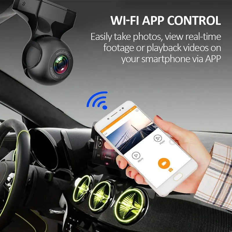 Mini Car Dvr 1080P Dash Cam for Car Video Recorder 170 Degrees Usb/wifi Dashcam Motion Detection Dvr G-Sensor Car Camera 2