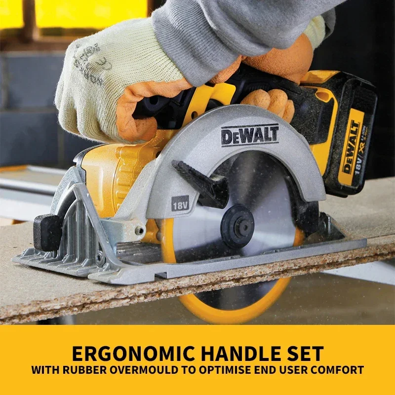 DEWALT 무선 원형 톱, 목공용 충전식 톱, 공구 전용, DCS391, 18V, 6-1/2-in, 165mm, 5150RPM, 50 °