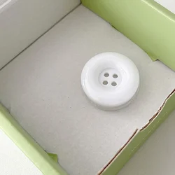 Colorful Button Phone Grip and Stand - Cute Foldable Ring Holder in Solid Colors (White)