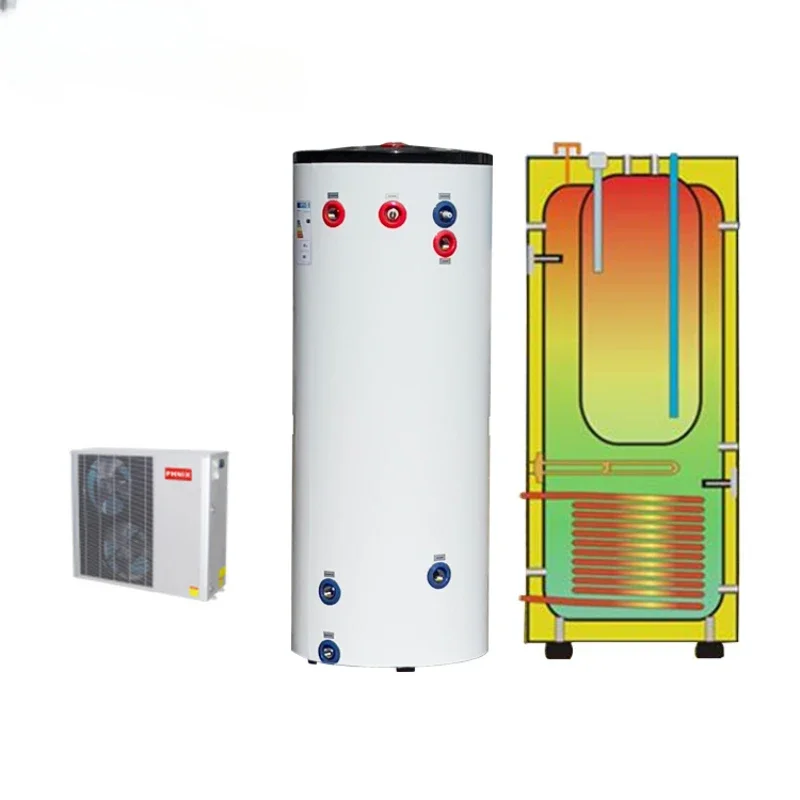 

Republic Hot Sale home geothermal appliance r290 r32 heat pump air to water monoblock thermodynamic water heater tank
