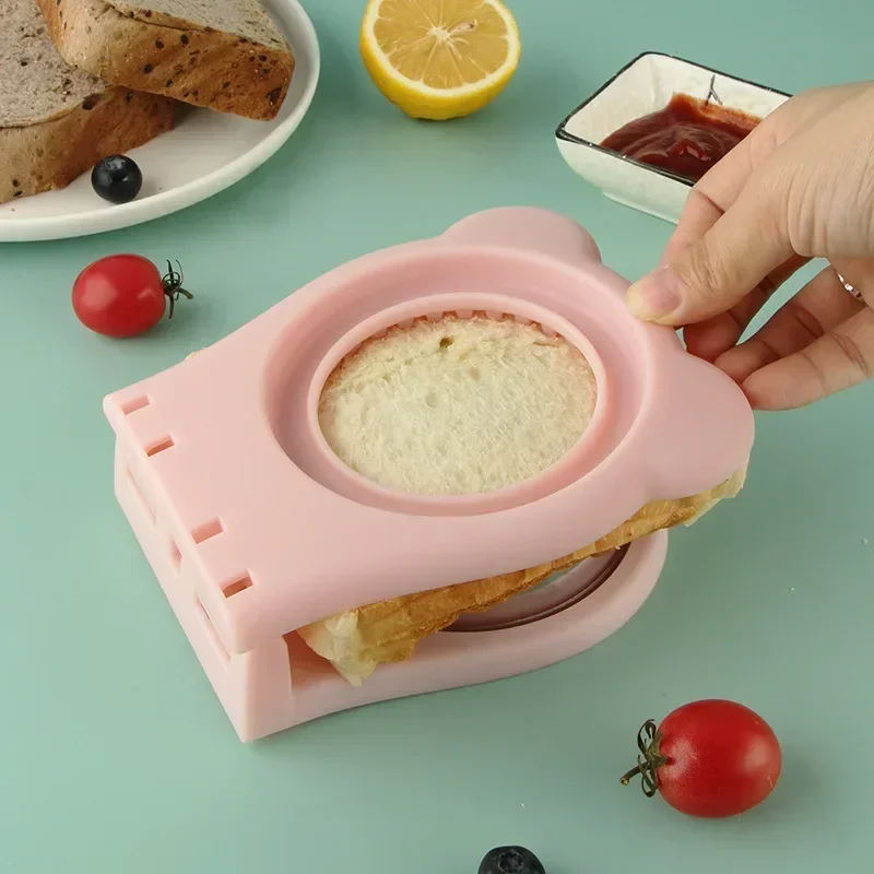 1Pcs Round Square Sandwich Cutter Cutting Die Handguard Stainless Steel Baking Tool Cake Biscuit Toast Sandwich Bread Mold cookie cutter baking mold cookie mould cookie maker press kit