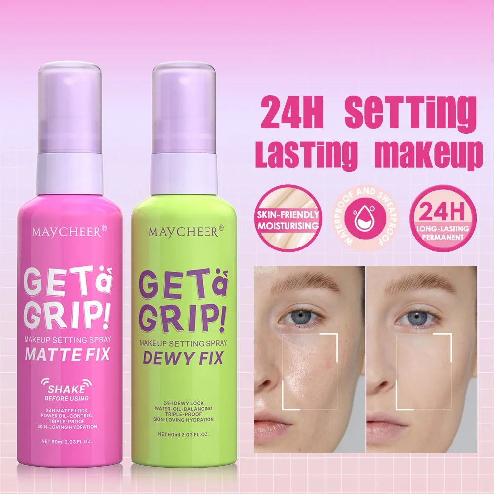 MAYCHEER Setting Spray Matte Mist Surface Light Water Mist Waterproof Oil Control Moisturizing Facial Styling Lasting 4