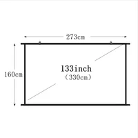 XIAOHUI Wall-mounted Projector Screen 16:9 Ratio Outdoor Office Home Entertainment Portable High-definition Foldable 72-133inch - Image 6