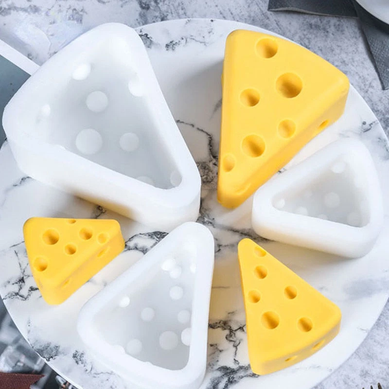 

Cheese Shape Silicone Mold Mousse Cake Mold Chocolate Fudge Dessert Pastry Baking Decoration Tool Baking Pan Baking Accessories