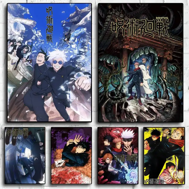Anime Poster Jujutsu Kaisen Wall Pictures Living Room Fall Decor
