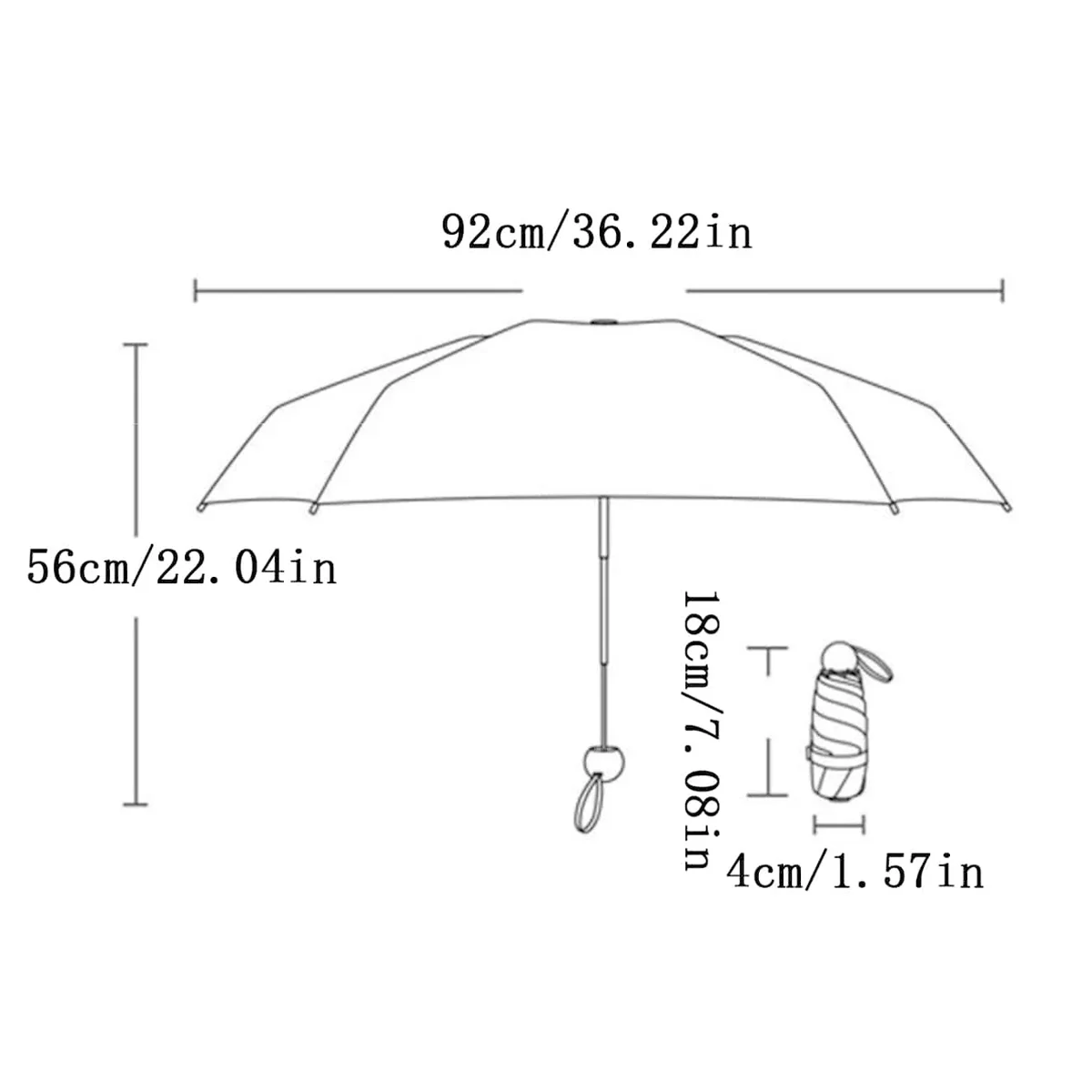 Ultralight Sun Umbrella Dual-purpose Protection