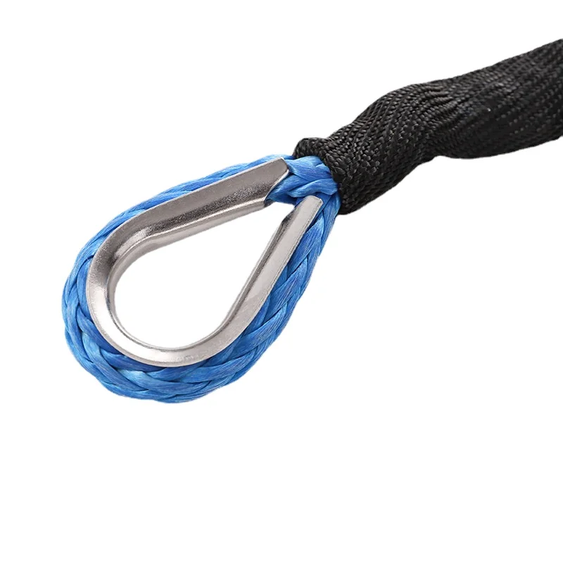 7mmx15m Truck Boat Emergency Replacement 9300lbs 12 Strand winch rope ATV UTV