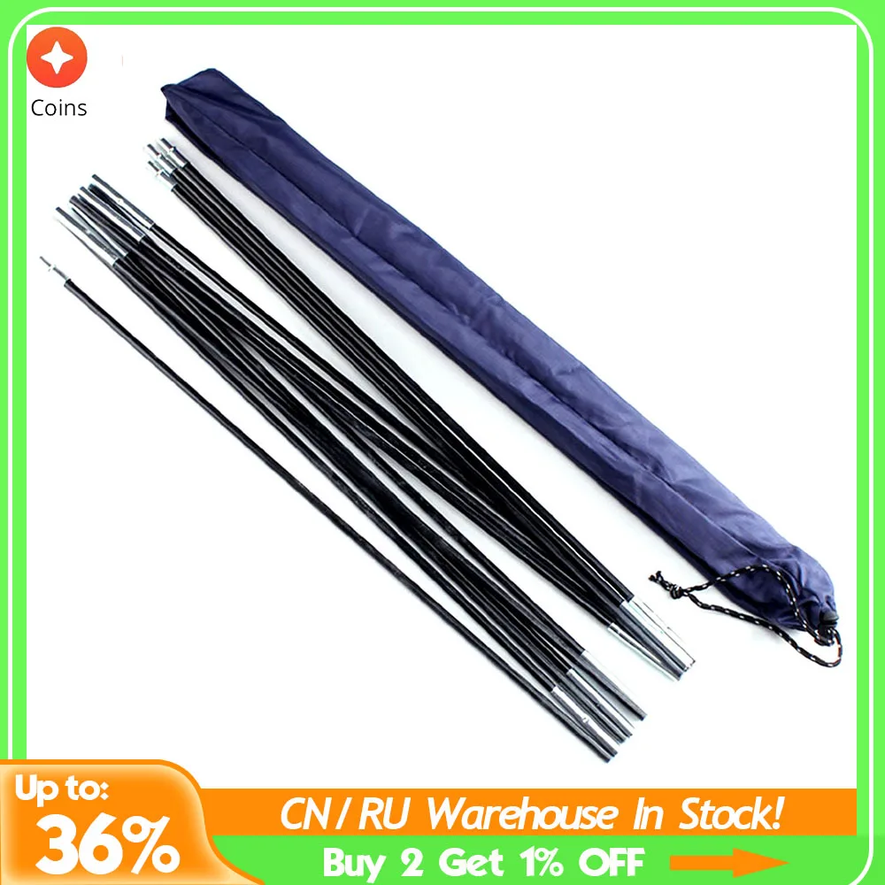 1pair12pieces7mmArcTentRodGlassFiberPolesforTentsTentPole