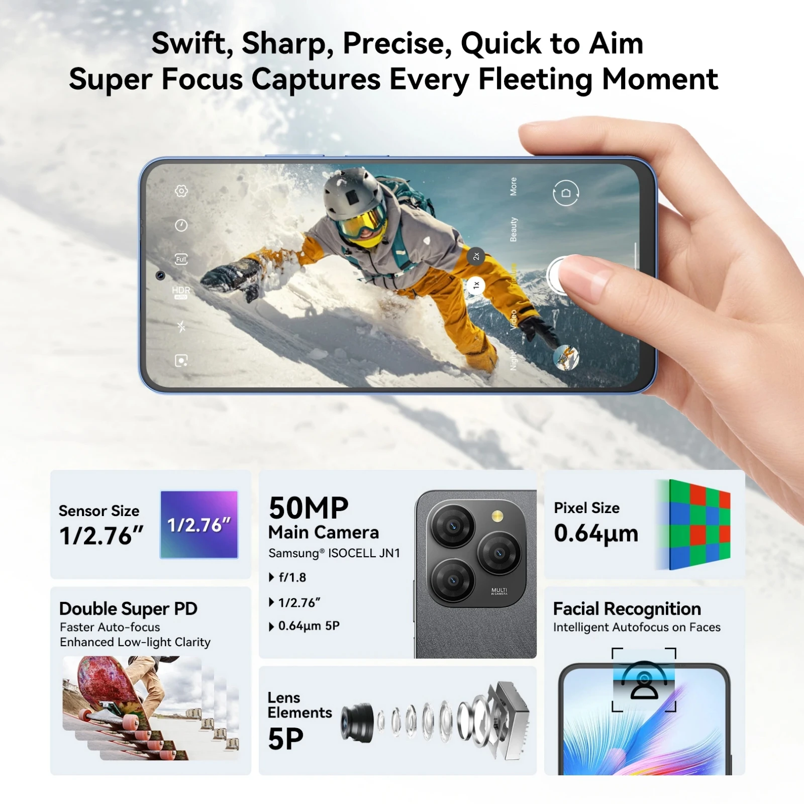 スマートフォン本体 chop ホット販売7.3インチ5Gスマートフォン、クリアな画面解像度で