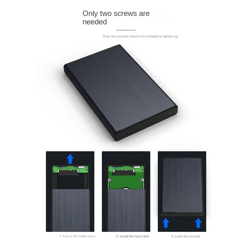 External Aluminum Enclosure For Hard Drive Disk Portable Usb 3.0 Sata Hdd Case 2.5" Inch HDD Boxes