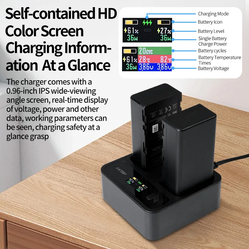 Chargeur intelligent DJI RC Plus WB37 - Charge rapide écran numérique