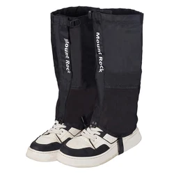 Waterproof Adjustable Leg Protectors for Lawn Care and Trimming (Black - 1Pair)