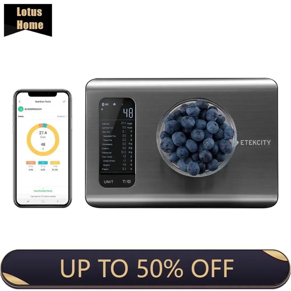 Smart Nutrition Scale Food Scale Digital , Measure in Ounces, Grams or Milliliters