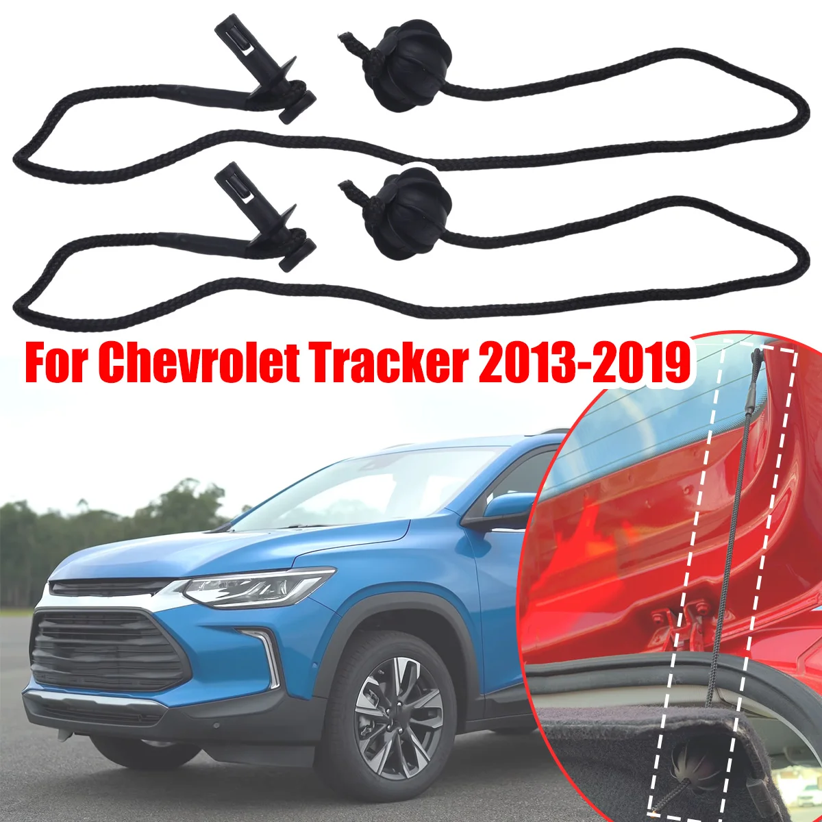 Boot Trunk Parcel Shelf Tray Strap String Clips For Chevrolet Tracker 2013-2019 95129884 Rear Shelf Bracket Clips Accessories
