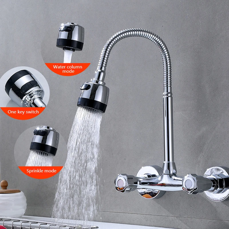 wall-mounted-kitchen-double-handle-faucet-brass-shower-sink-faucet-double-hole-cold-and-hot-water-mixer-and-wash-basin-faucet