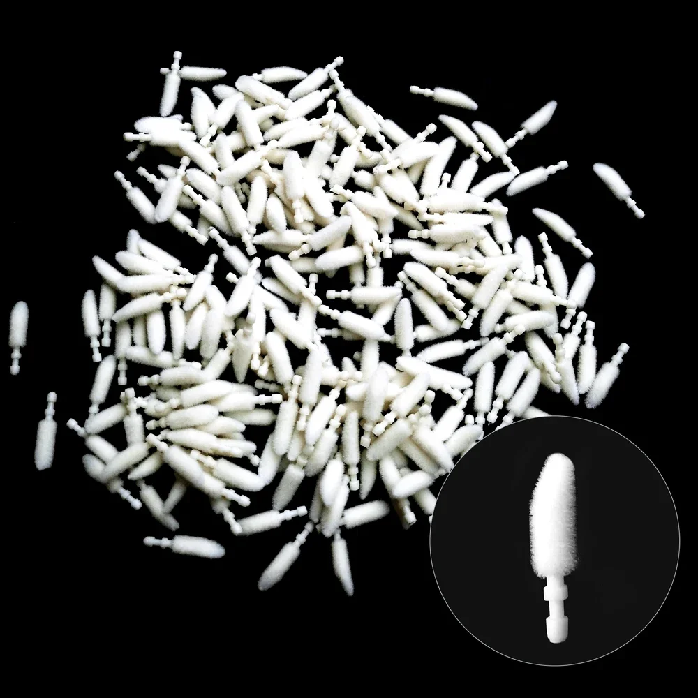 Replacement Head for Lipstick Disposable Lip Brush Cotton Head 500pcs  Applicator Makeup Tool For Eyelashes Extension