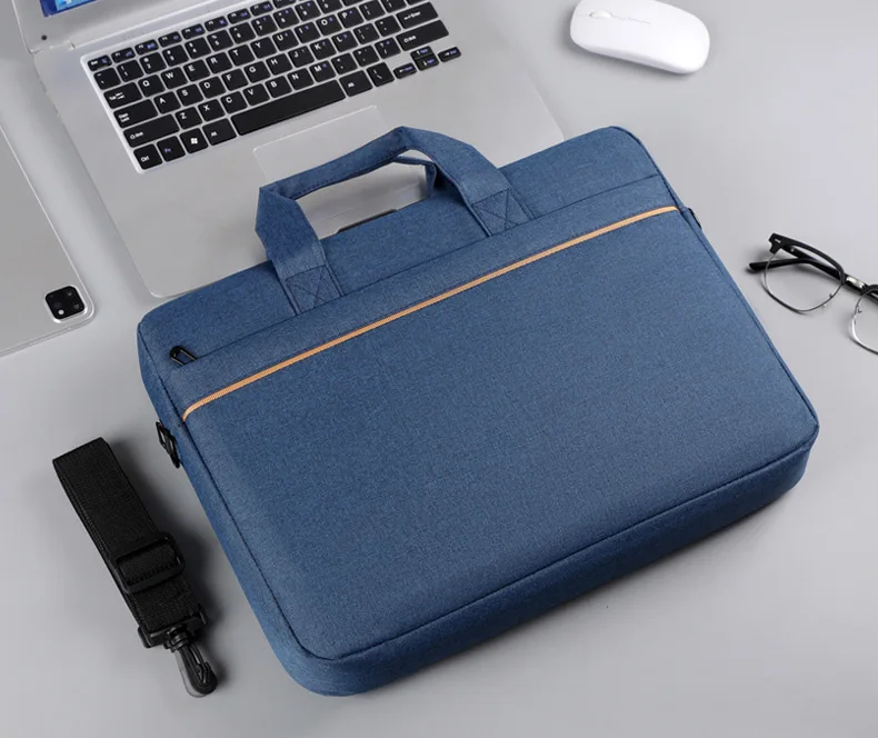 Men's 15-16 Inch Laptop Bag Large Capacity Business Briefcase Inner Bag Storage Single Shoulder Bag Oxford Cloth Shockproof
