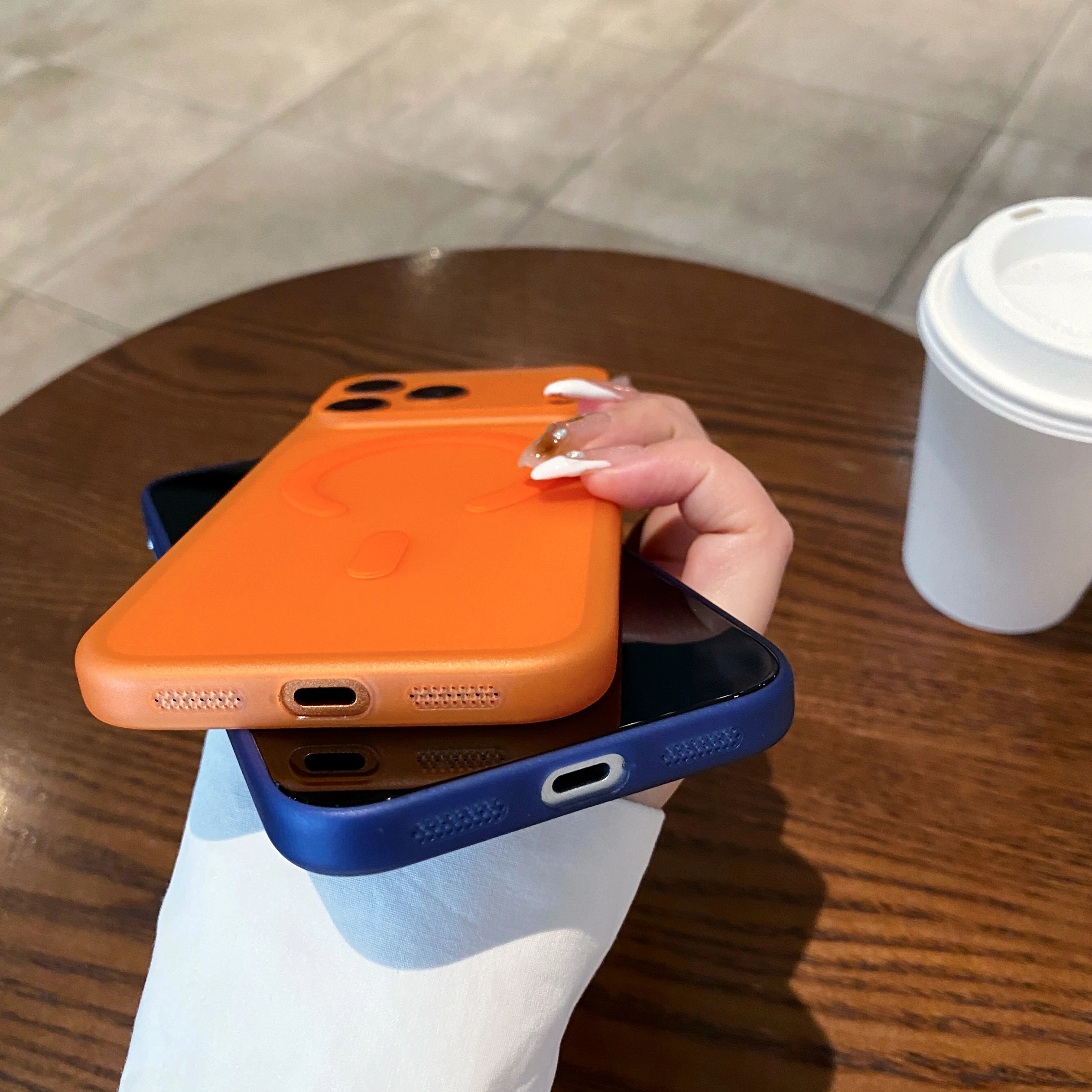 Sleek Magnetic Matte Translucent Phone Case