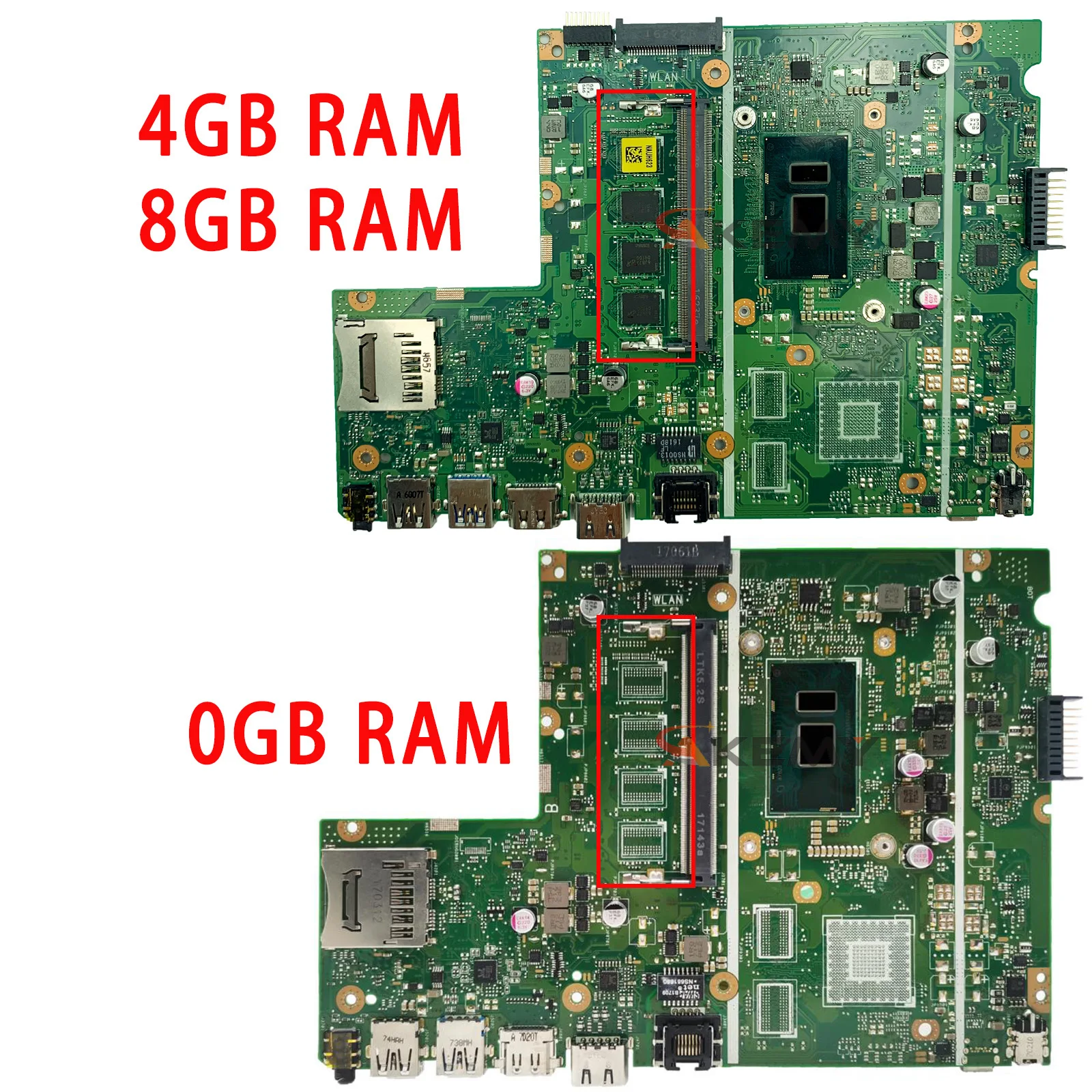 Laptop Motherboard i3 i5 i7 6th Gen 7th Gen Cpu para Asus X541uj X541uv X541uvk X541uq X541u Notebook Mainboard X541ua X541uak - Imagem 5