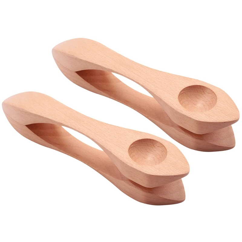 

2Pcs Wooden Musical Spoons Folk Percussion Instrument Natural Wood Musical Spoons Traditional Percussion Spoons Musical