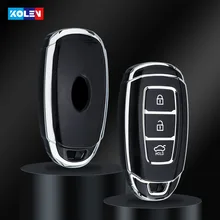 TPU Car Remote Key Case Cover Shell Fob For Hyundai i30 ix25 Elantra KONA Solaris Azera Grandeur Ig TM Accent Santa Fe Palisade