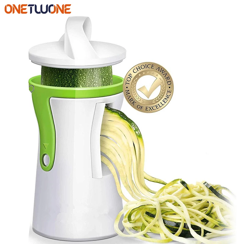 

Heavy Duty Spiralizer Vegetable Slicer Vegetable Spiral Slicer Cutter Zucchini Pasta Noodle Spaghetti Maker Kitchen Accessories