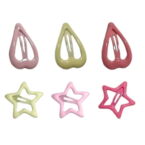 Candy Color Kids Hairpins Five-pointed Star BB-Hair Clip Girls Hair Styling Clip