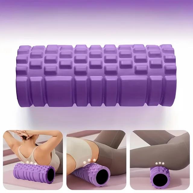 1 Foam Roller Yoga Column Fitness Yoga EVA Foam Roller Yoga Stick Deep Tissue Massage Roller, Suitable for Back and Leg Muscle 2