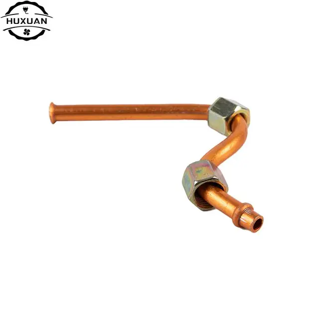 나사 알루미늄 공기 압축기 배기 튜브 교체 톤 부품은 고품질의 하드웨어 액세서리로, 9mm 크기와 HUXUAN 브랜드 네임이 특징입니다.