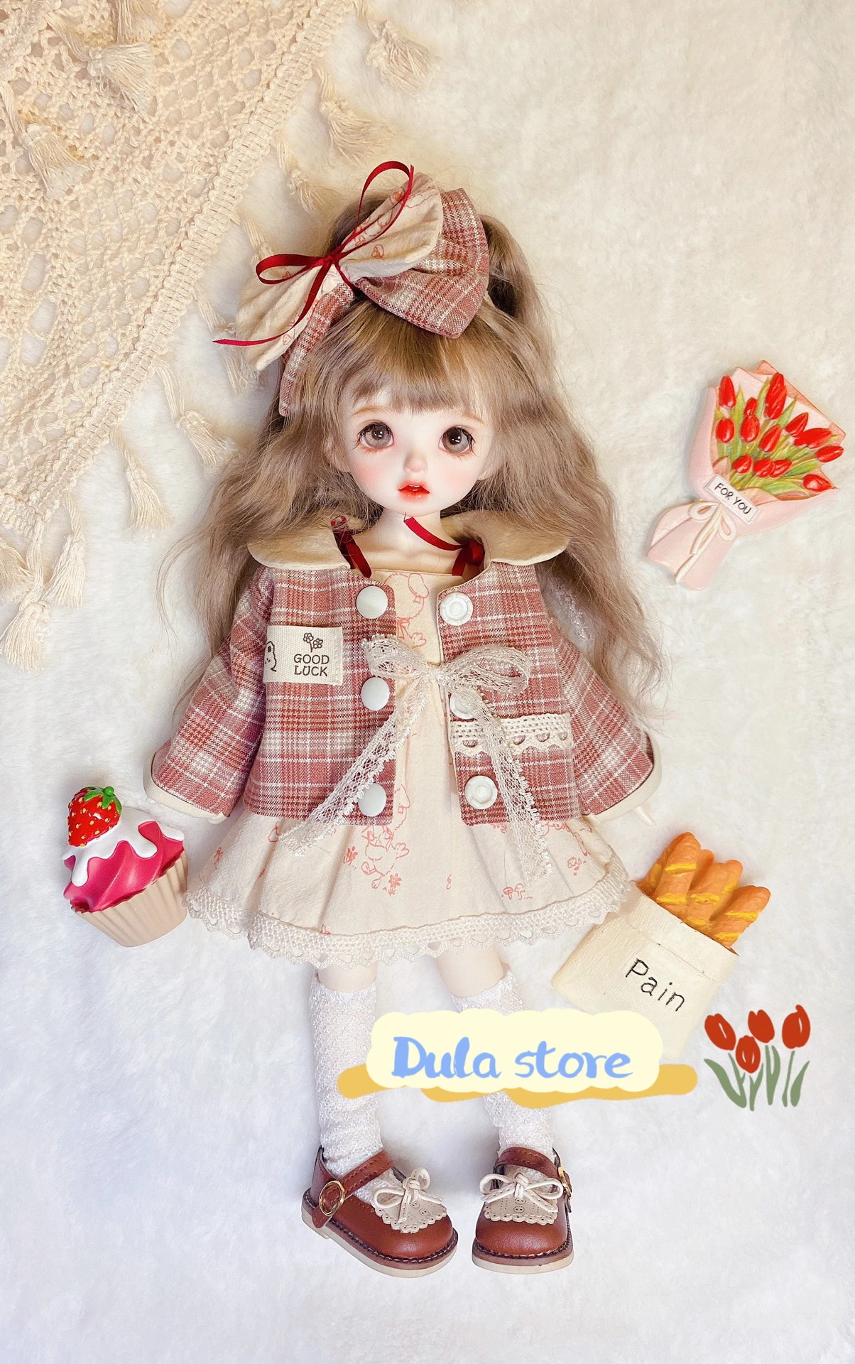 

Dula Doll Clothes Dress Autumn coat skirt Azone Licca ICY JerryB 1/6 Bjd Doll Accessories