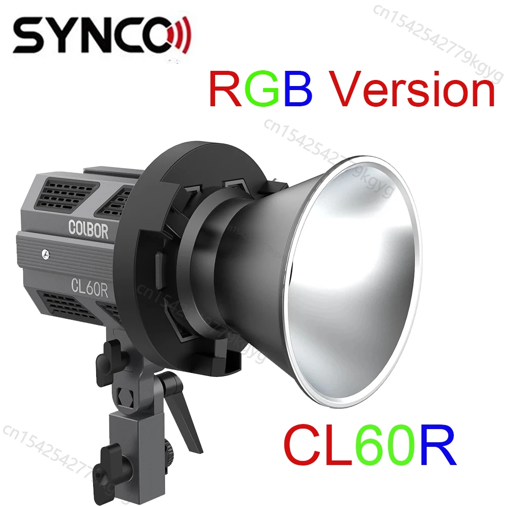 Synco Colbor RGB 사진 조명, 풀 컬러 COB 라이트, 2700K-6500K RGBWW 스튜디오 앱 제어, 보웬스 마운트 라이트, CL60