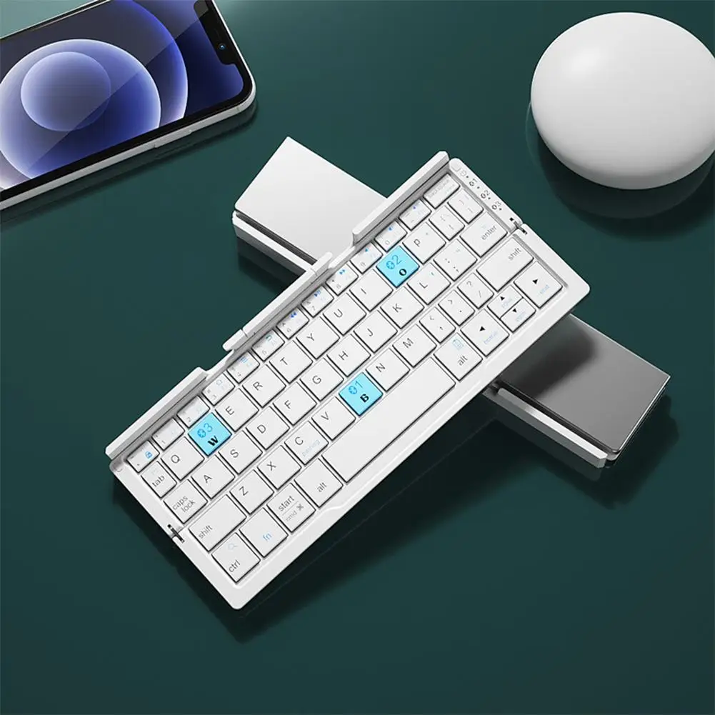 Portable Bluetooth Folding Keyboard for IOS/Android/Windows Tablet Mobile Phone Portable Keyboard Computer Accessories B1P6