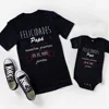 Congratulations To Dad on Our First Father's Day Together Print Family Outfit Father's Day Family Matching Set Fathers Day Gift 3
