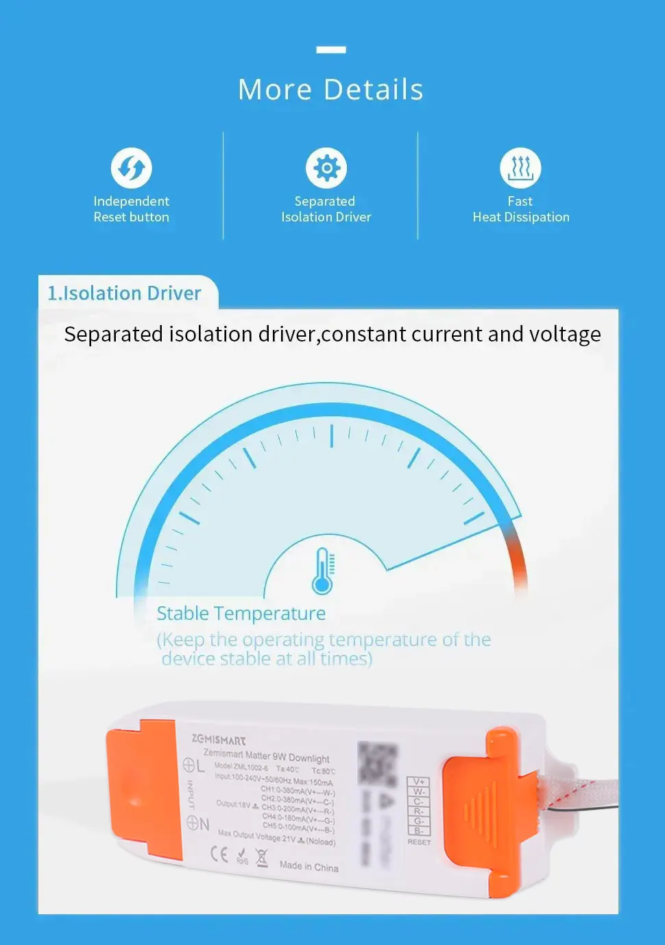 Matter Over WiFi Smart LED Downlight 15W RGB+CW Dimmable Ceiling Lamp Homekit Al