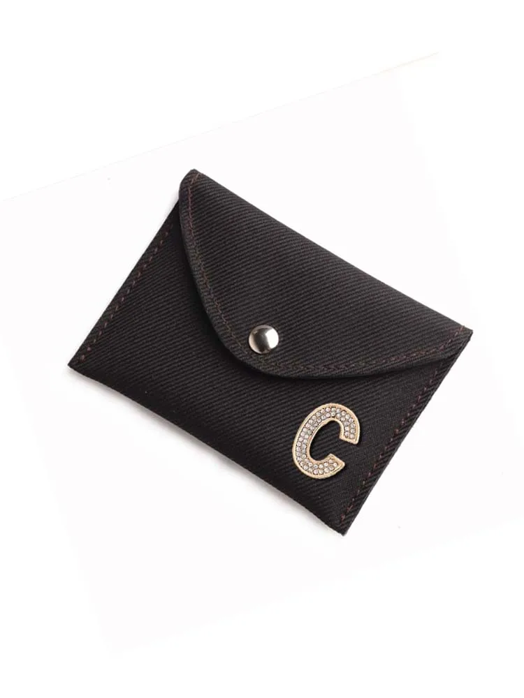 

Customized Quick-Grab Card & ID Holders: Oxford Finish with Multi-Card Slots Personalized Customer Name Metal Letter Decor