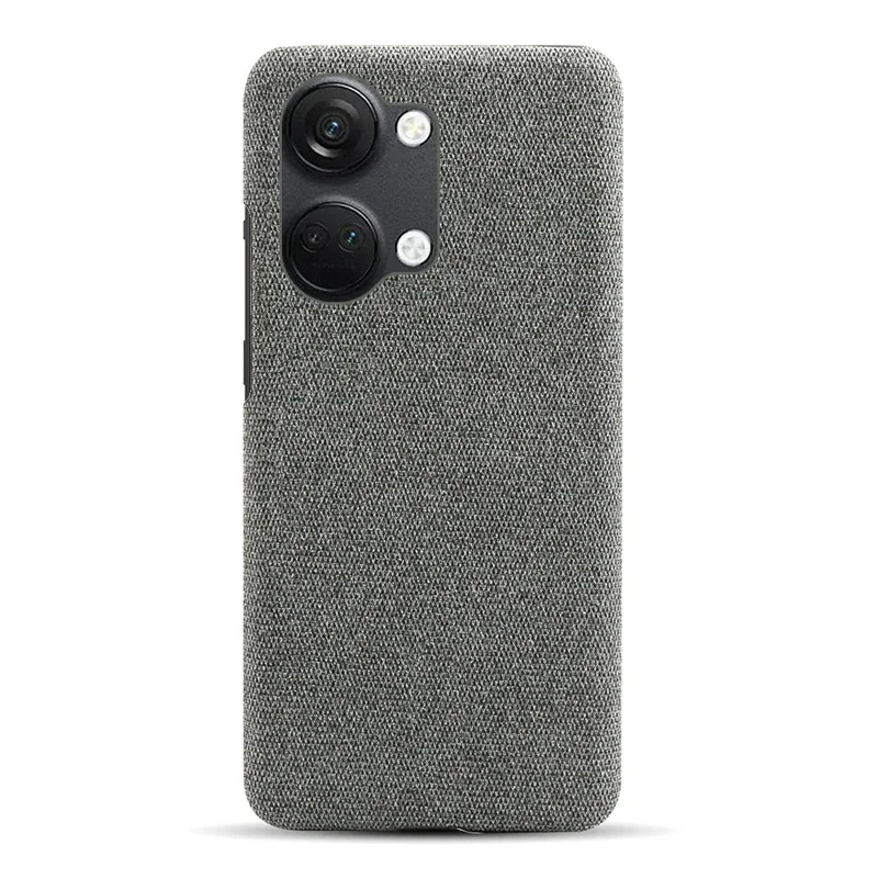 

funda For OnePlus ACE 2V Case Hard PC Anti-slip Ultra Thin Woven Textile Fabric Cloth Back Cover For One Plus Nord 3