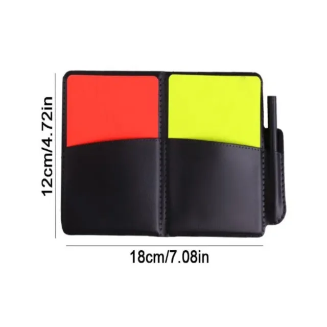 1PCS Sport Football Soccer Referee Wallet Notebook With Red Card Yellow Sports Card Team And Soccer Referee supplies 2