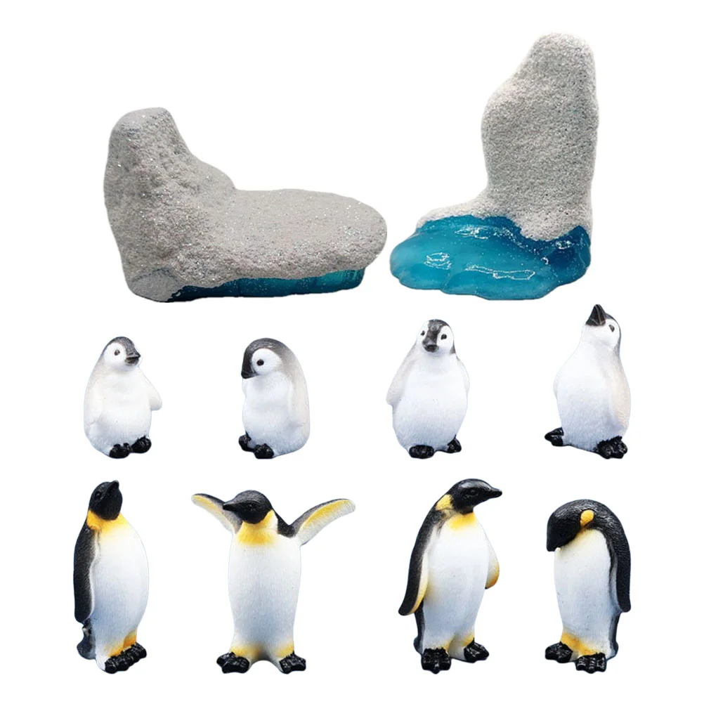 

Child Penguin Toys Resin Penguin Models Penguin Shaped Micro-landscape Ornaments