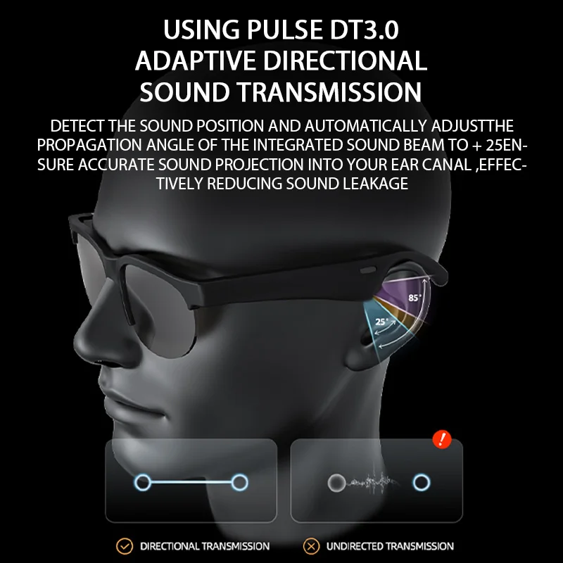 Original Bluetooth Glasses Sports Driving Bluetooth Sunglasses Wireless Bluetooth Headset Ear Hook Earbuds Wireless Headphones 6