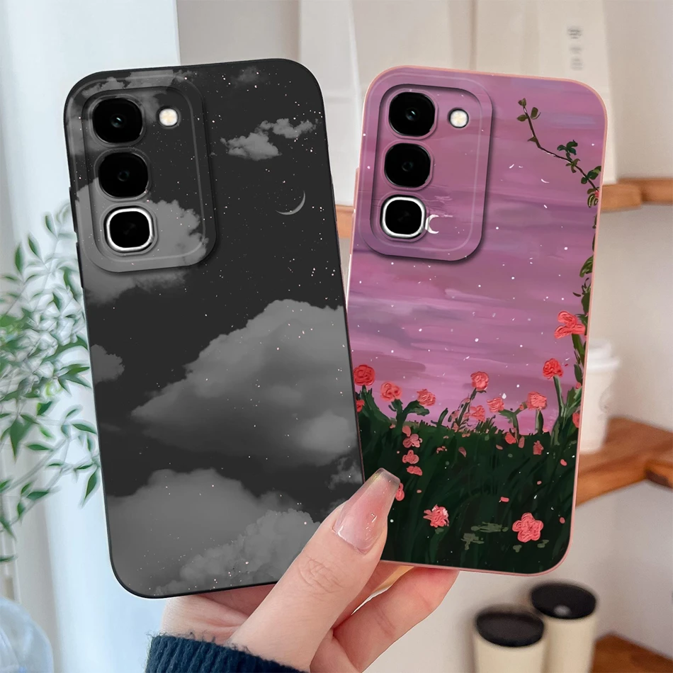 Sweet Flower Bunny Soft Liquid Silicone Lens Protection Phone Cover