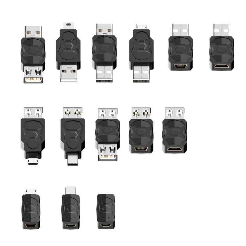 

USB-адаптер Micro USB Mini USB Мужской Женский Конвертер Синхронизация данных Зарядка 480 Мбит/с