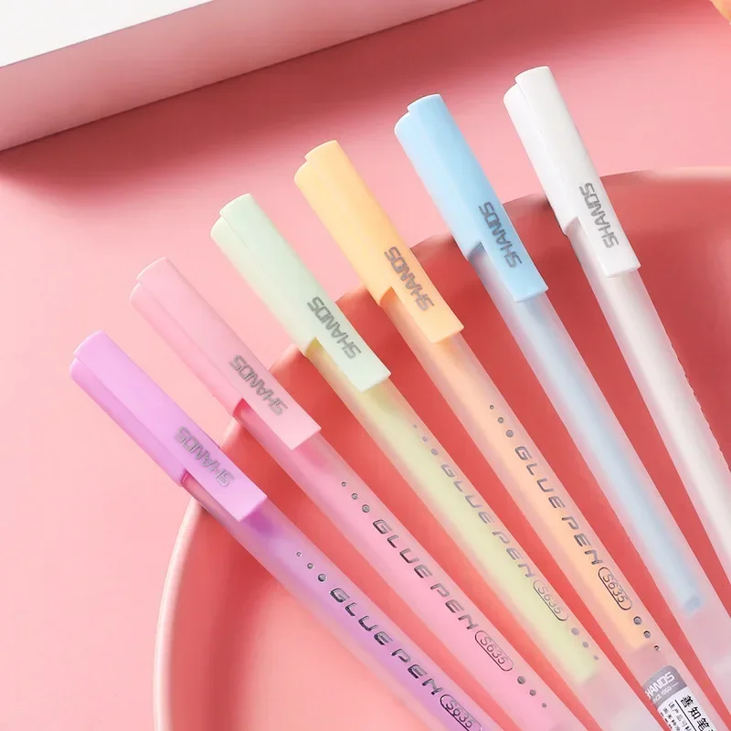 Glue Stick Glue Pen 1Pc Solid Glue Stick Pen Shape DIY Handmade Account Tape Quick-drying High Viscosity Creative Students Glue Pen Stationery