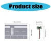 Miniature Display City Road Scene Set with Coconuts Tree 1:64 Scale Road Scene Modeling Kits for Sand Model Builders 6
