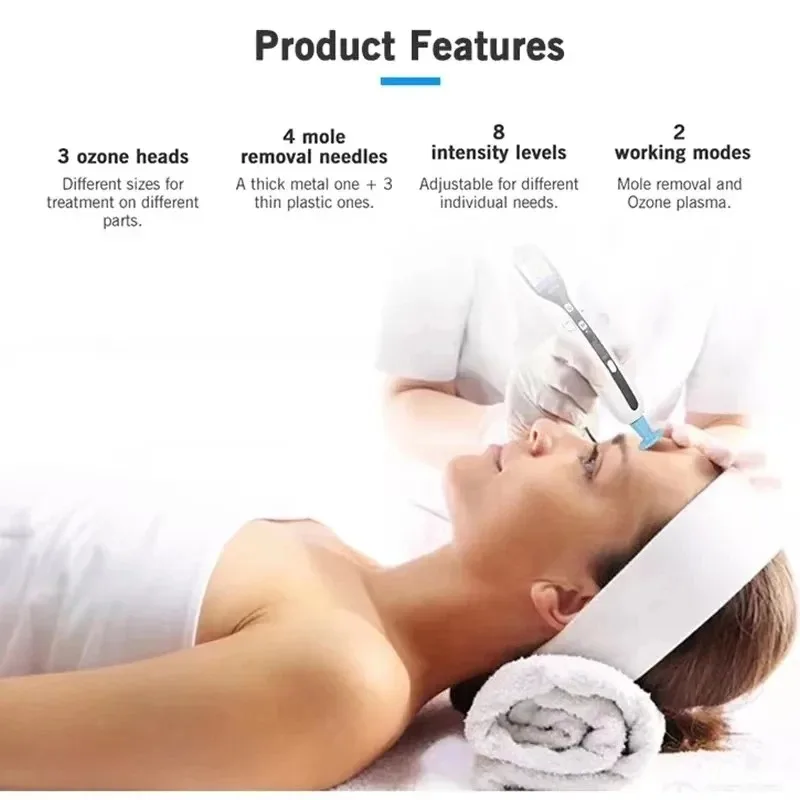 Professional 2 in 1 Ozone Plasma Pen Mole Removal Pen Sterilize Acen Skin Spot Remover Face Lifting Skin Eyelid Lift 3