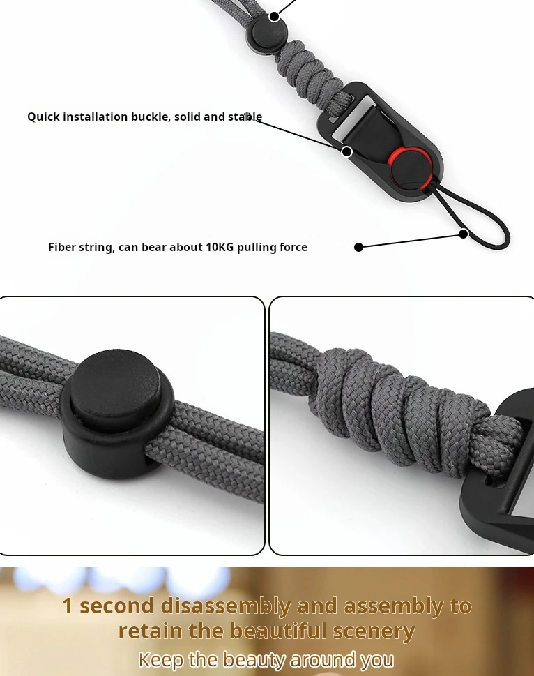 Kamera Handgelenk Strap Quick Release Seil Für Sony A9 Nikon Z7 Z6 Z5 D7500 Fuji Canon R50 R100 200D Olympus Panasonic SLR DSLR – Detail 4