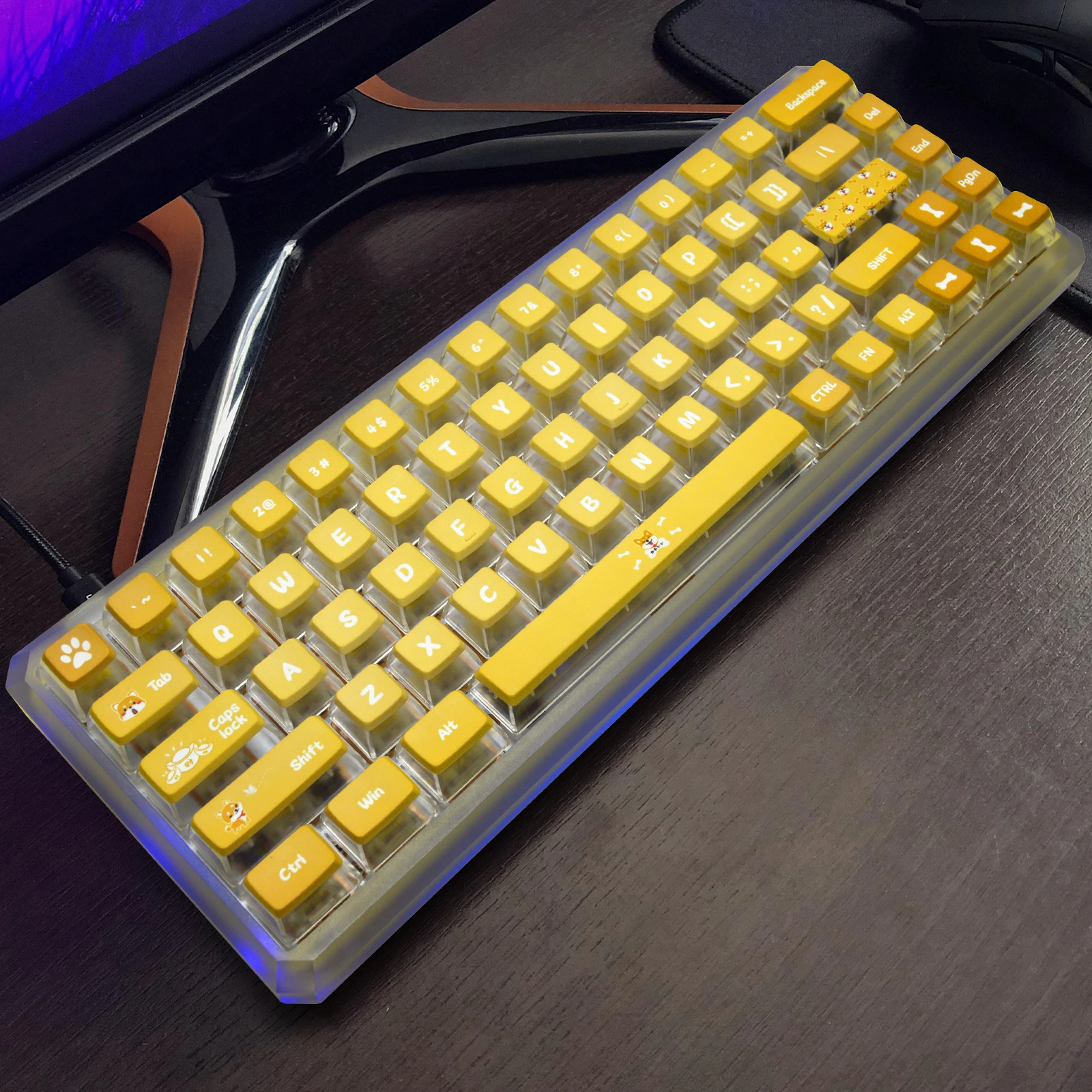 Shiba Inu Dogy OEM  Ű Űĸ,  ̸   Ű ABS-PBT Űĸ Ʈ, MX ġ, 126 