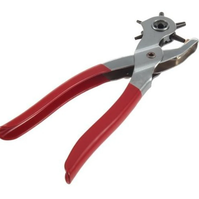 5 Hole Size Household Belt Hole Puncher Leather Punchers Tools Leathercraft Punching Machine Hand Pliers Tool Sewing Crafts