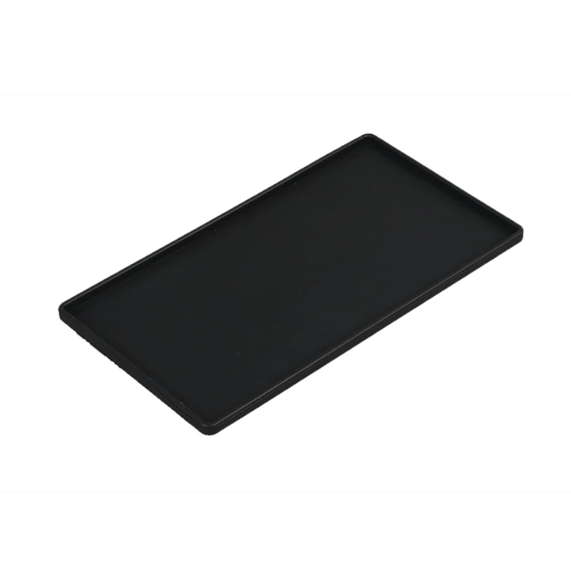 Description Picture 4 of itemSilicone Plastic Flat Tray 276mm Square Anti-slip Twistable Stand Mobile Holder Bathroom Soap Tray Coffee Tea Cutlery Holder