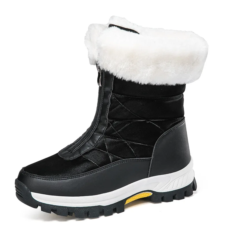 Cold Resistance -30℃ Women Snow Boots Fashion Outdoor Winter Hiking Shoes Waterproof Size 36-42