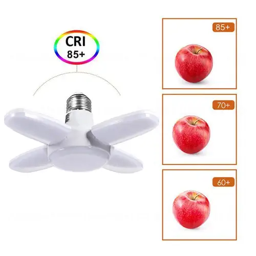슈퍼 밝은 산업 조명 28W 60W E27 Led 팬 차고 조명 AC220V AC110V 2835 Led 높은 베이 산업 램프 작업장 4